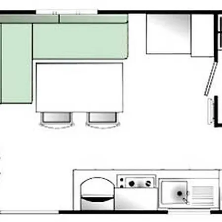 Mobil-home Confortable Avec Terrasse Pour 4 Personnes A - Api-1-52-622