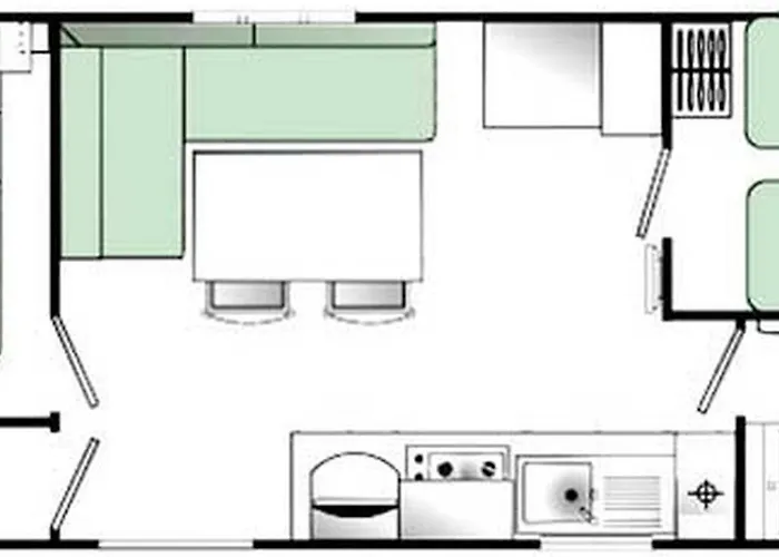 Mobil-home Confortable Avec Terrasse Pour 4 Personnes A - Api-1-52-622