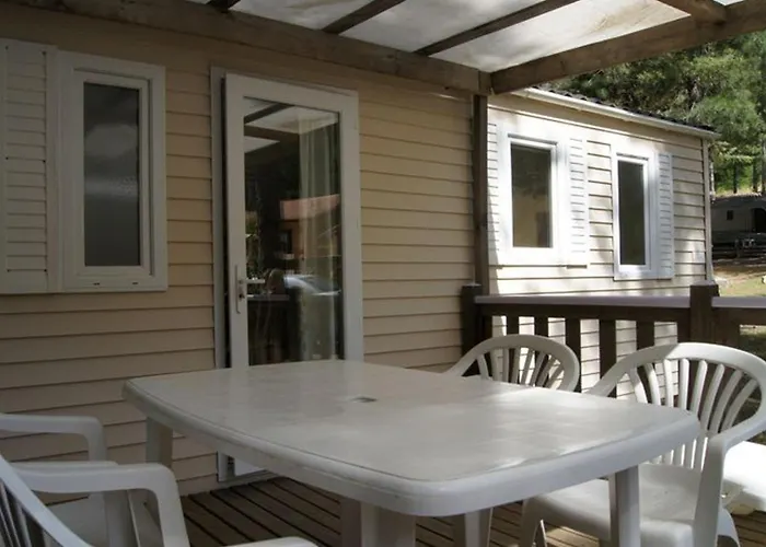 Kemp Mobil-home Confortable Avec Terrasse Pour 4 Personnes A - Api-1-52-622